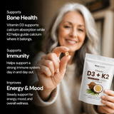 D3+K2 (MK7) Coconut Oil Softgels