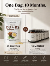D3+K2 (MK7) Coconut Oil Softgels