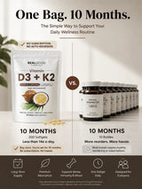 D3+K2 (MK7) Coconut Oil Softgels